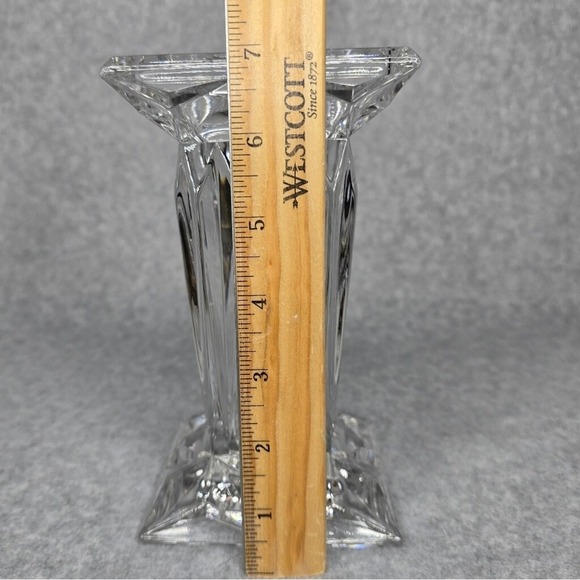 Quad‎ Prism Flower Vase PartyLite Crystal Reversible Candle Holder - Picture 5 of 7